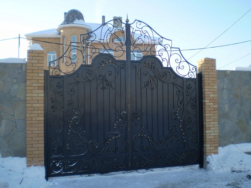 Ворота кованые №16 фото